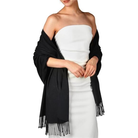 Women's Pashmina Shawls and Wraps for Evening Dress Long Scarf Shawl Gifts - Picture 9 of 14